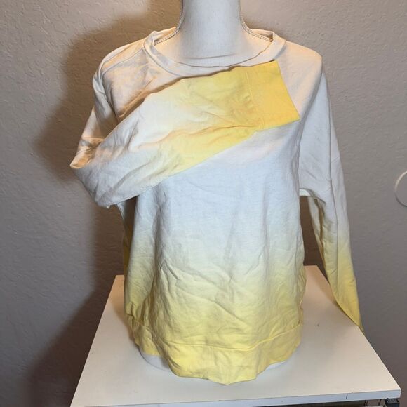 RBX Sweaters - RBX ombre yellow and white fade sweater